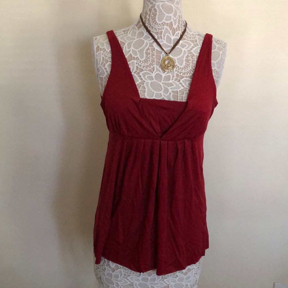 Burgundy summer top